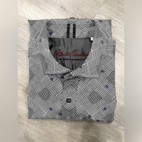 🌿SOLD - Robert Graham Button Up Long Sleeve Shirt Sz Medium - Picture 5 of 7